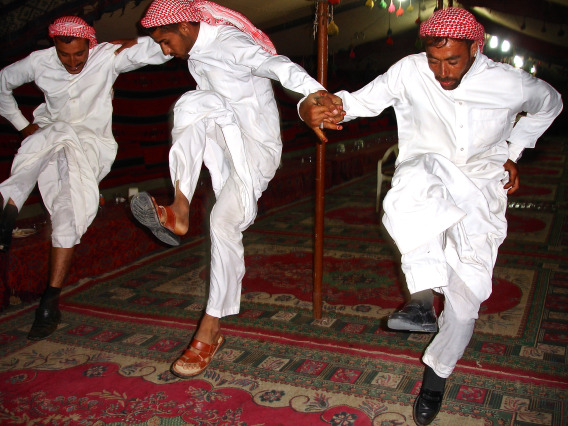 Bedouin dancers.