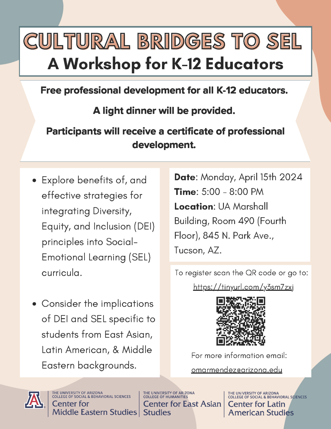 Flyer for workshop - all words, except for a URL. The information can also be found below.