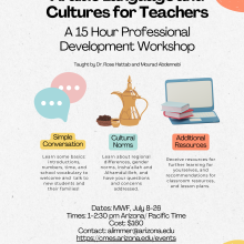 Arabic Language and Cultures for Teachers Flyer