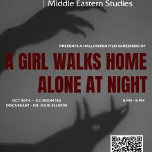 A Girl Walks Home Alone At Night Flyer, 6pm, ILC 130