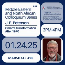 MENAS Colloquium Series: J.E. Peterson