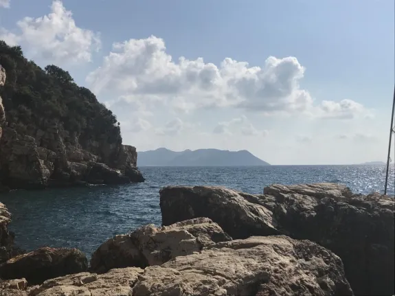 Coastal landscape in Turkey.