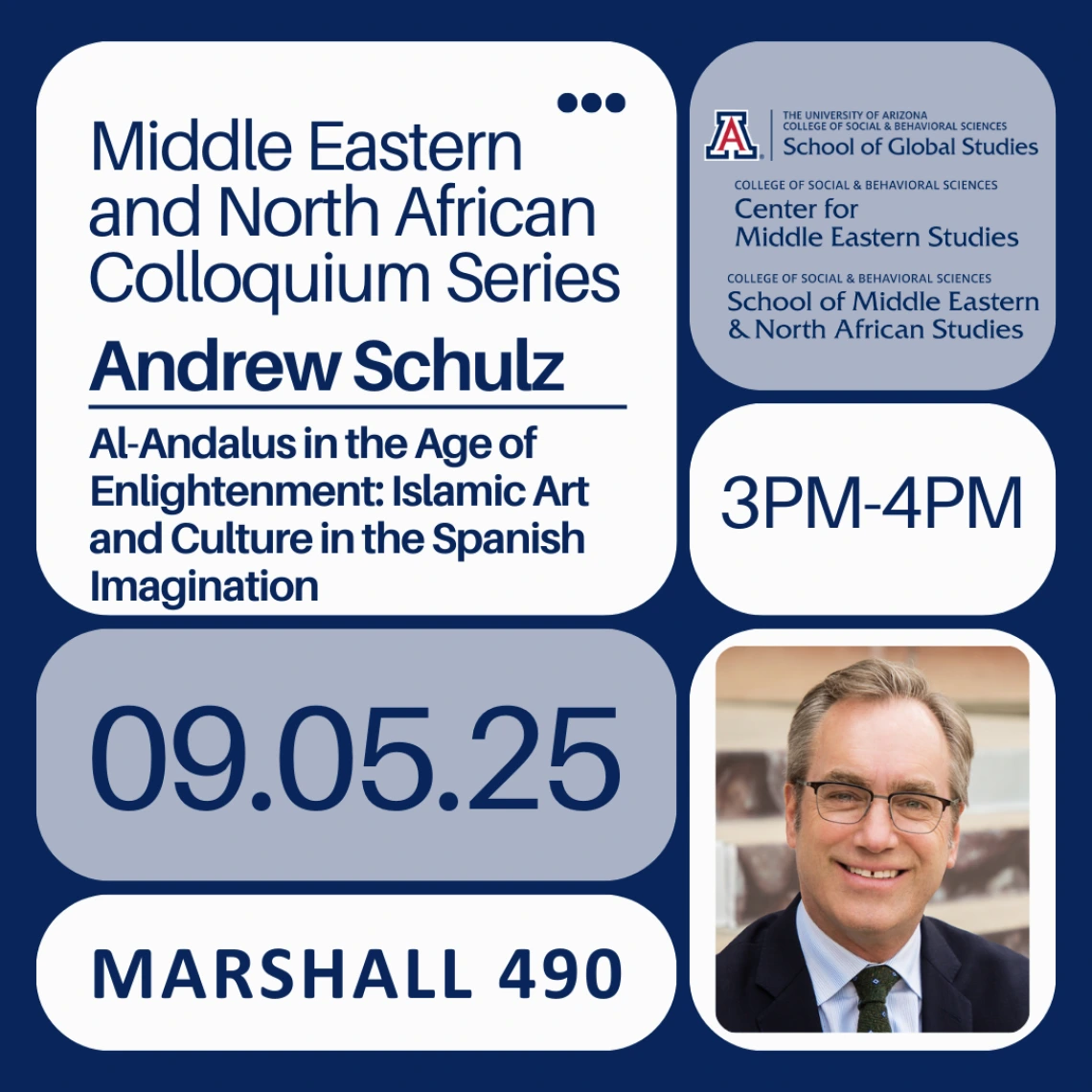 MENAS Colloquium Series: Andrew Schulz Flyer